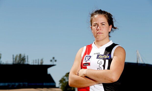 Southern Saints skipper Georgia Walker has had her playing career cut cruelly short by concussion. - St Kilda Saints,AFLW,Georgia Walker